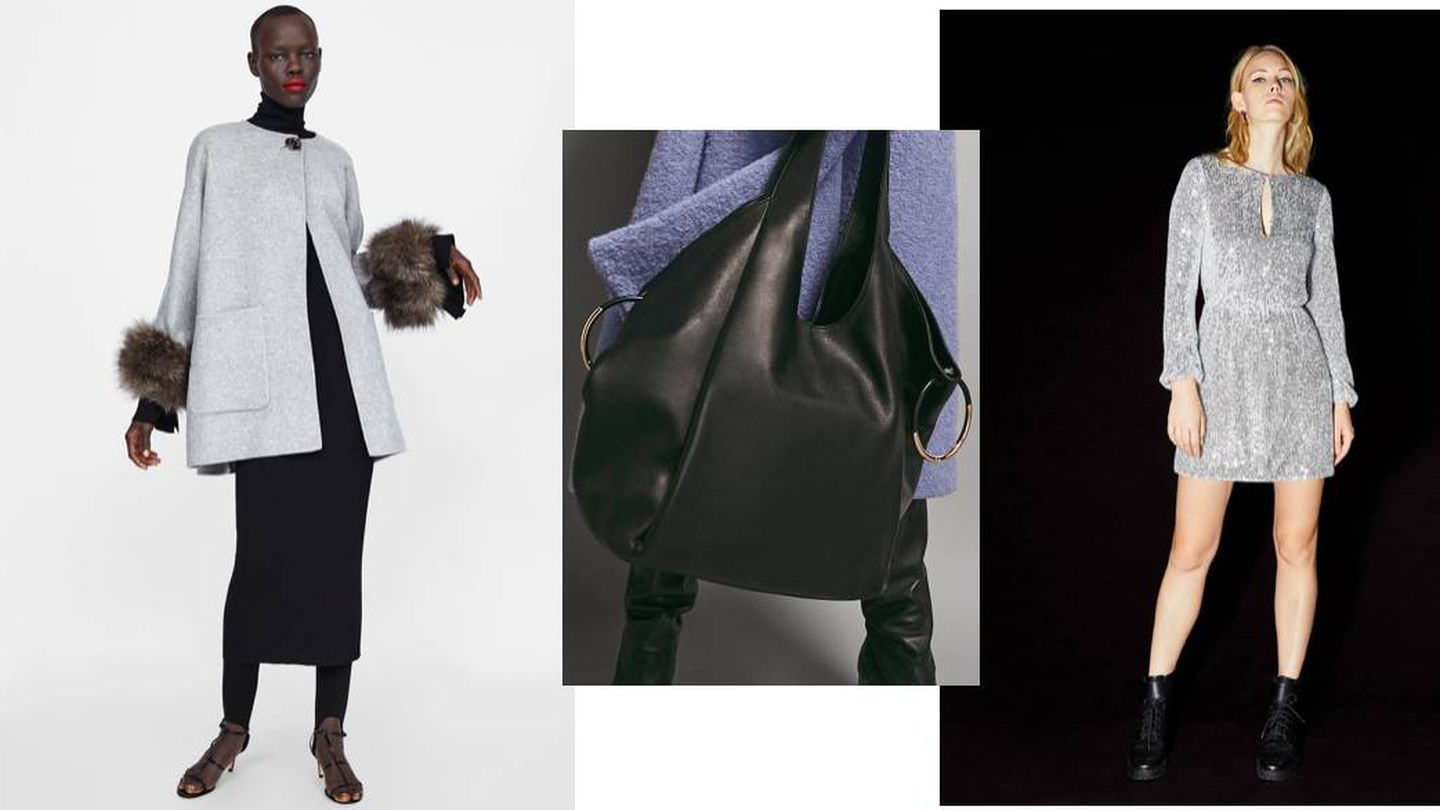 Ahora tienen estos precios: abrigo de Zara (89,95 €), bolso de Massimo Dutti (199 €) y vestido de Bershka (39,99 €). Espérate al viernes y cómpralos con un 20% de descuento.