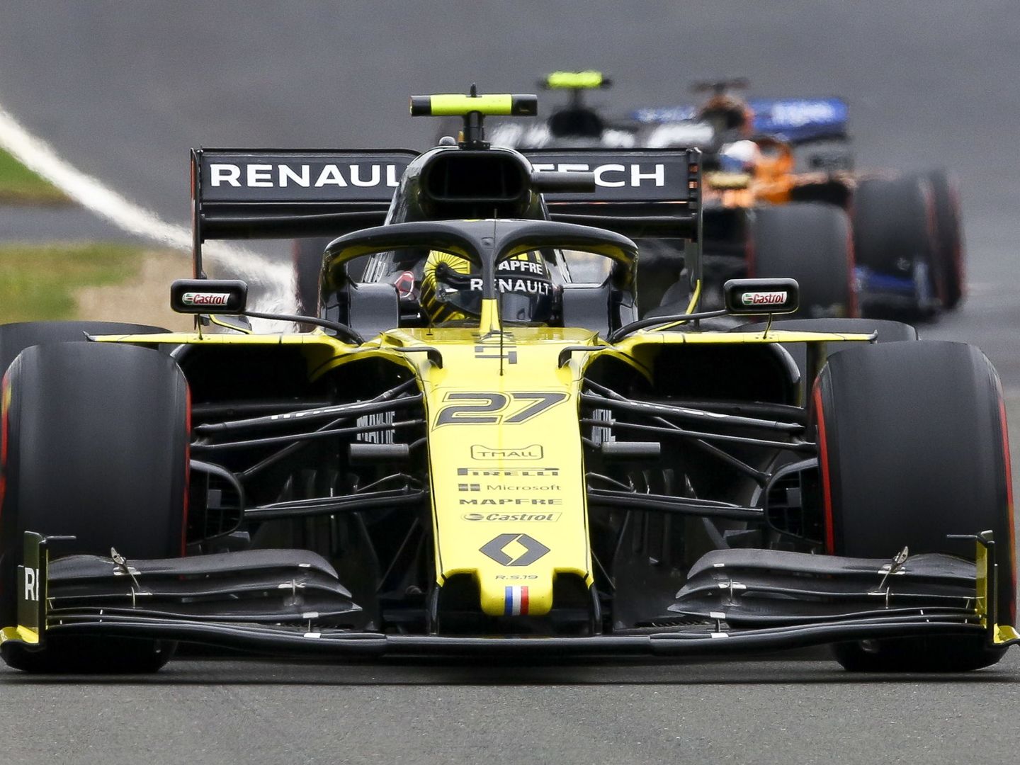 Hulkenberg al volante del Renault en Silverstone. (EFE)
