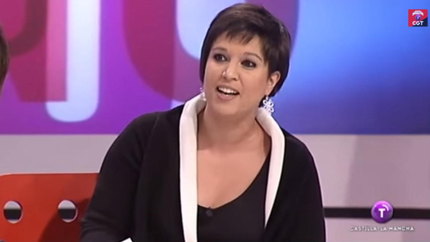 Beatriz Talegón, en un plató de televisión.