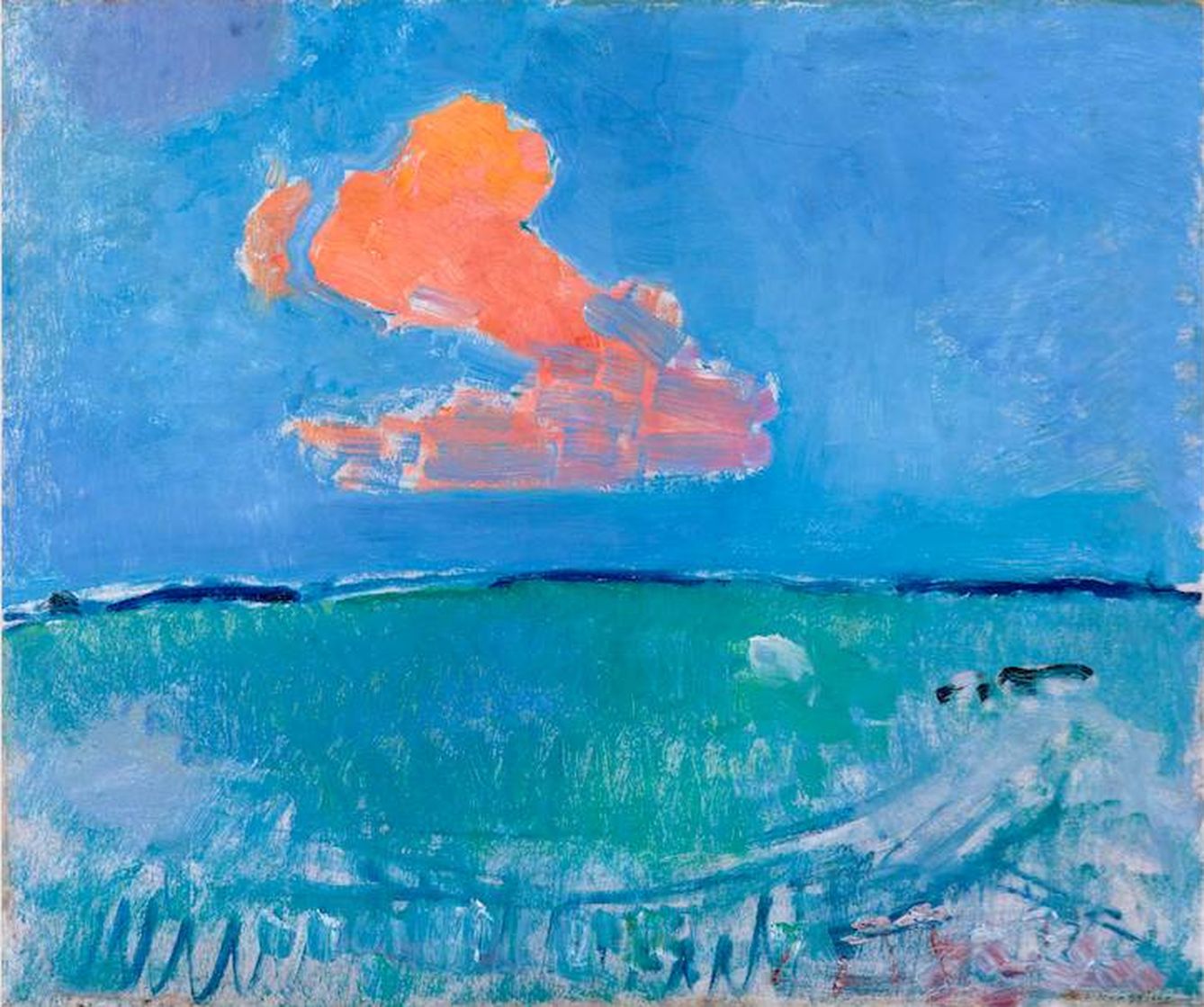 'The red Cloud', Mondrian (1907) (Gemeentemuseum Den Haag)