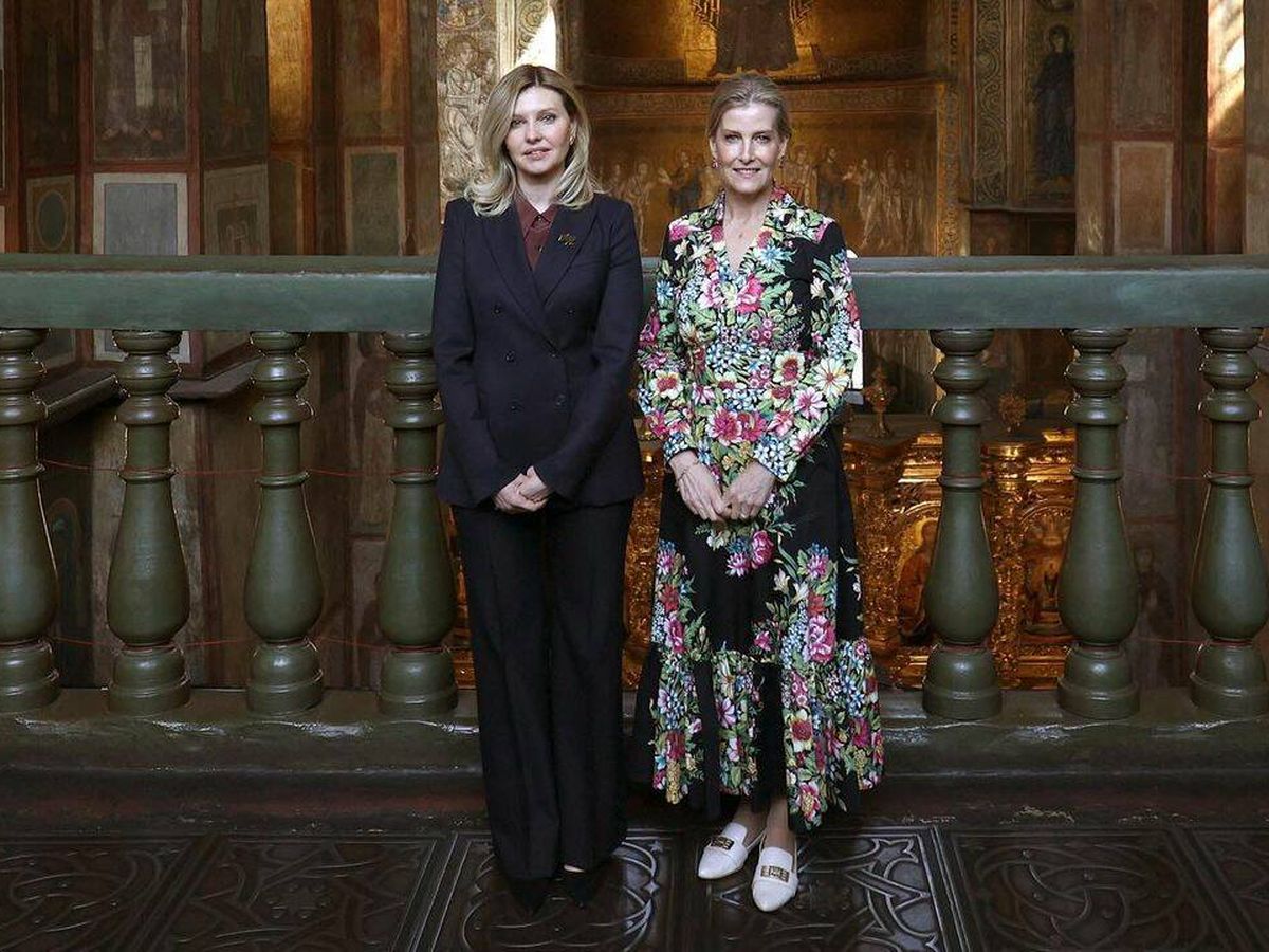 Foto: La duquesa y la primera dama ucraniana durante su visita (Instagram: theroyalfamily)