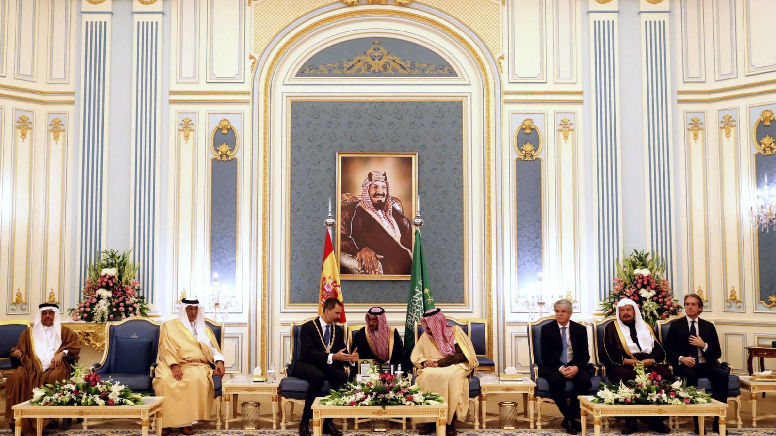 Foto: Felipe VI se reúne con el rey de Arabia Saudí, Salman Bin Abdelaziz. (EFE)