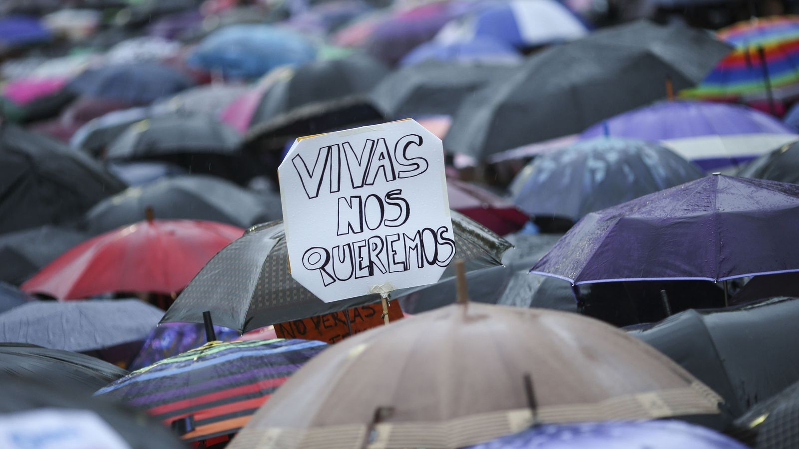 Foto: Foto de archivo de una manifestación contra la violencia de género. (EFE)