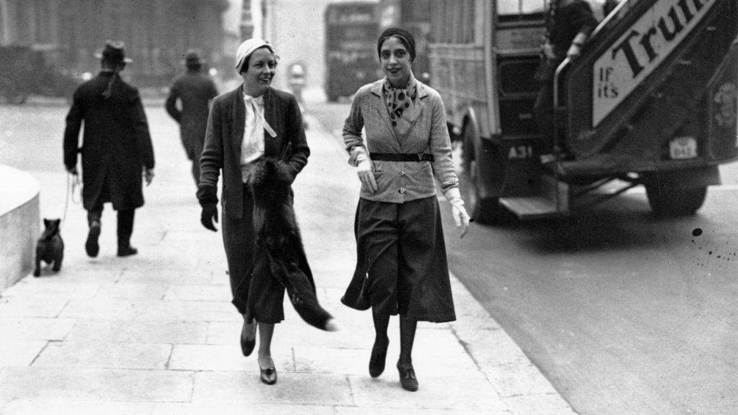 Elsa Schiaparelli, creadora de la falda pantalón en los años 30. (Getty)
