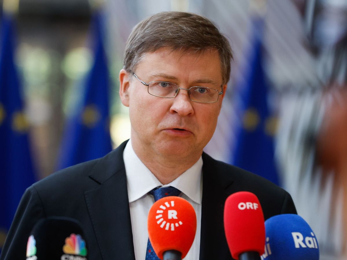 Foto: Valdis Dombrovskis, vicepresidente económico de la Comisión Europea. (EFE)