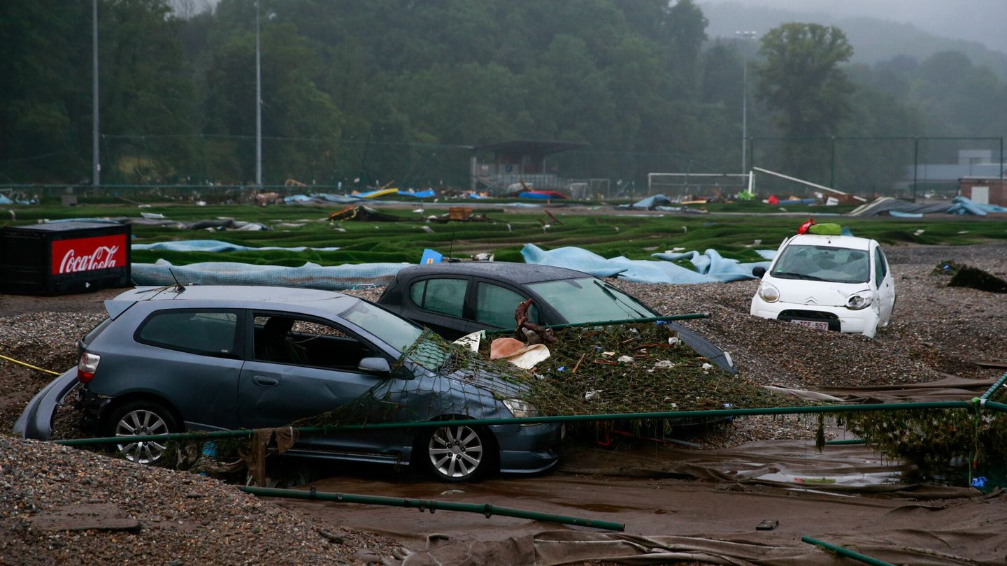 Imagen de las inundaciones en Bélgica. (EFE)