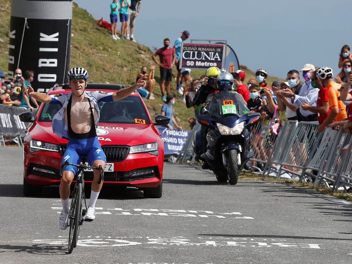 Foto: Remco Evenepoel se llevó el triunfo en la tercera etapa de la Vuelta a Burgos. (EFE)