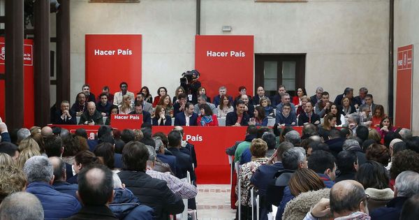 Foto: Vista general de la reunión del comité federal del PSOE de este 17 de febrero en Aranjuez, Madrid. (EFE)