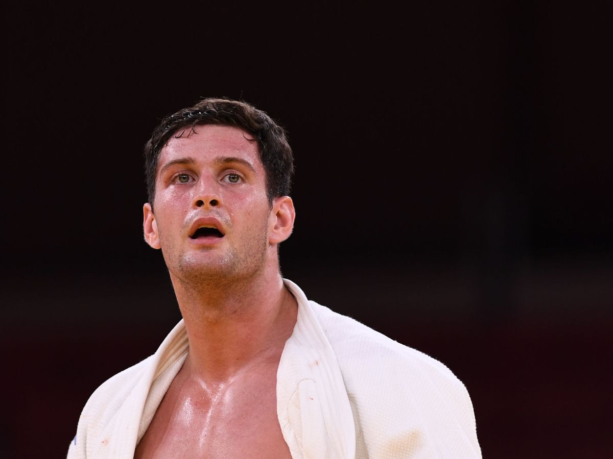 Foto: El judoca Nikoloz Sherazadishvili, dos veces campeón mundial, se quedó sin poder luchar por una medalla en Tokio 2020. (Reuters)