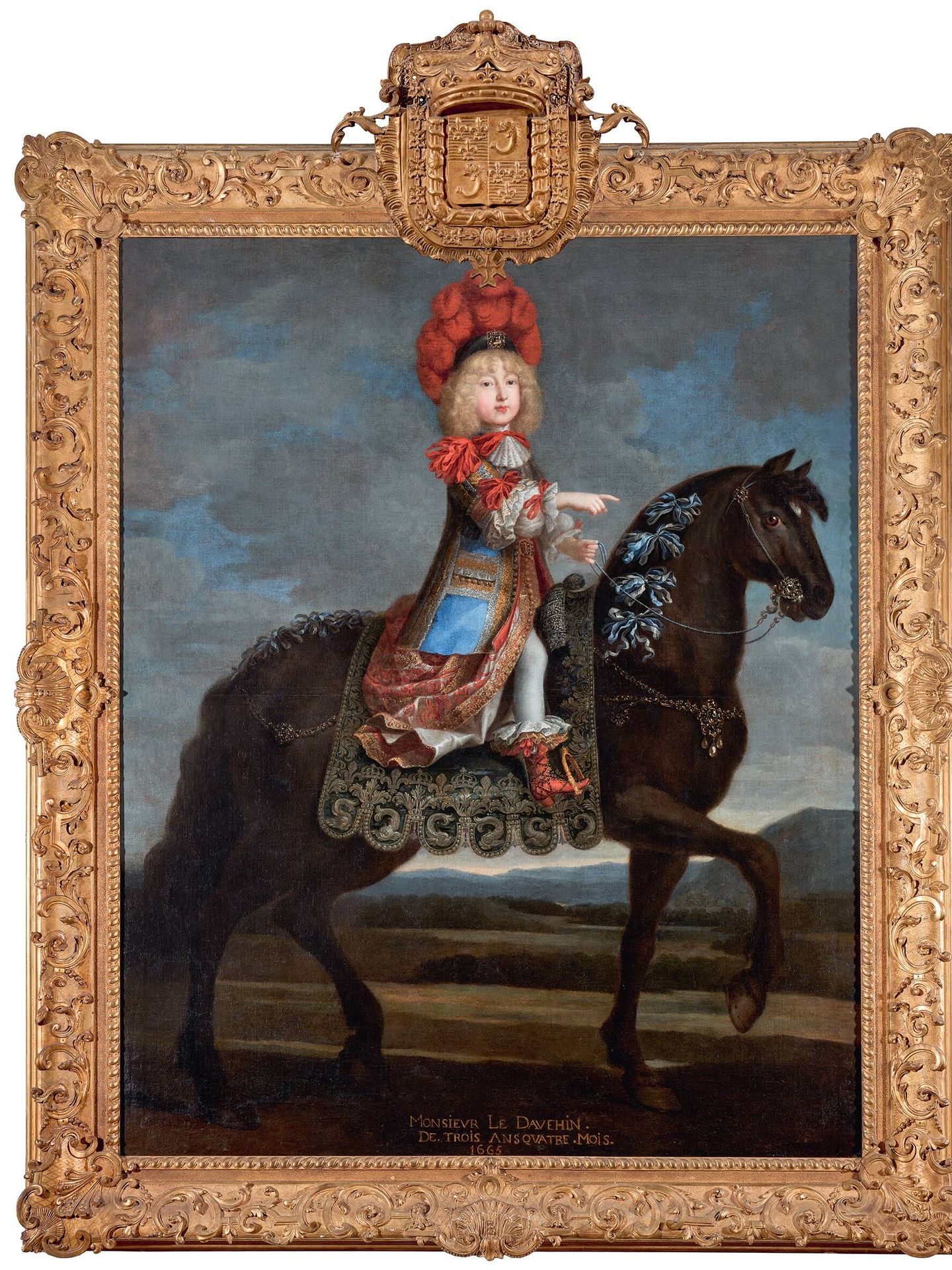 Retrato ecuestre del Delfín de Francia a los tres años. (Jean Nocret, 1665)