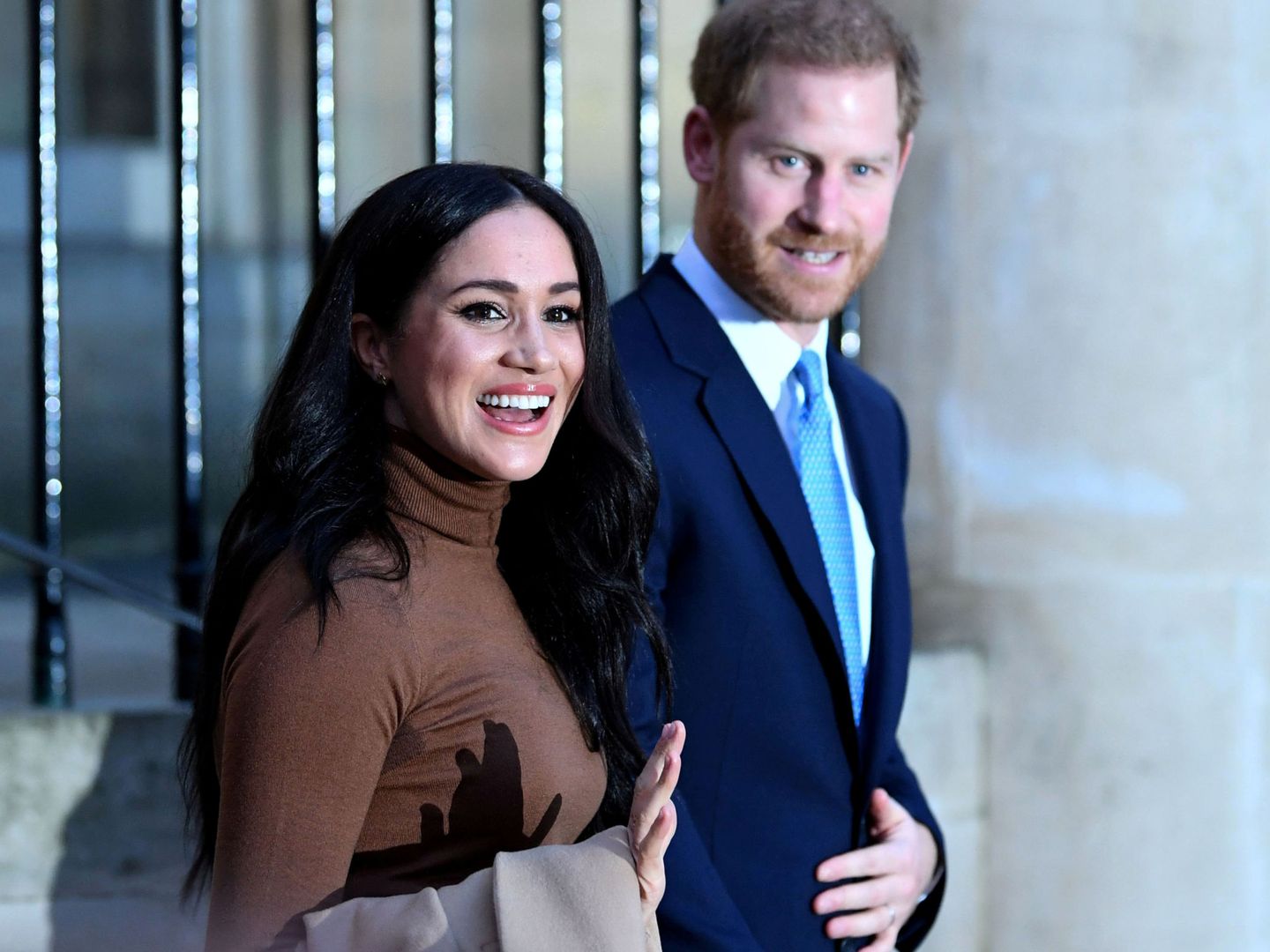 Meghan Markle y el príncipe Harry. (Reuters)