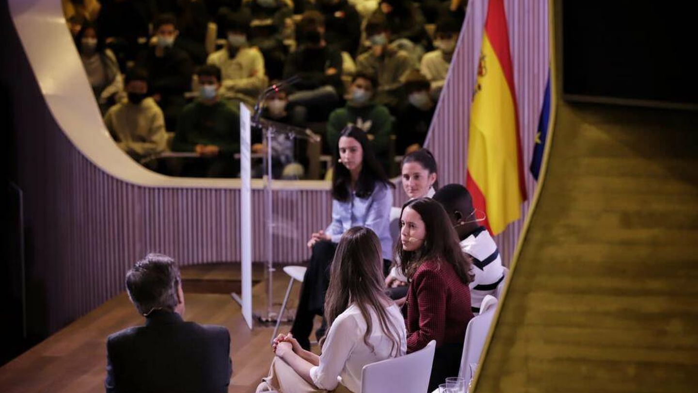 María Caso durante los 'Diálogos por el Futuro' entre jóvenes. (Cedida)
