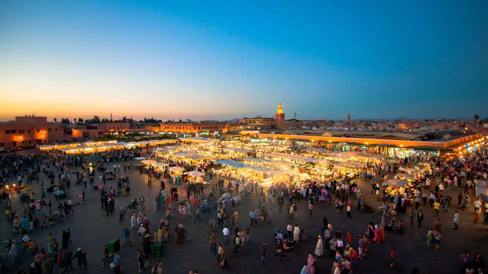 Foto: La plaza de Jemaa el-Fna, en Marrakech