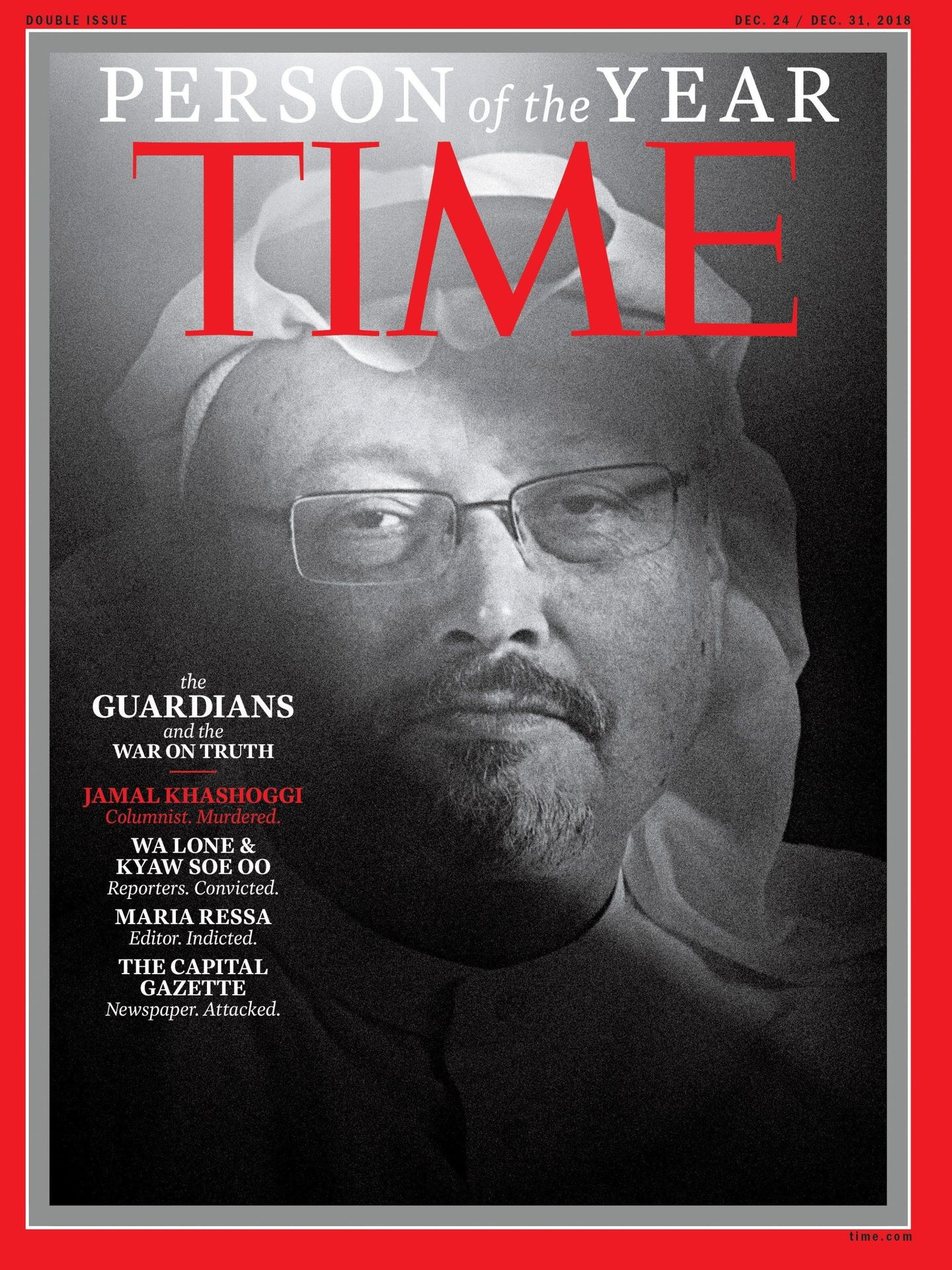 El periodista saudí asesinado Jamal Khashoggi, elegido por 'Time' personalidad del año 2018. (EFE)