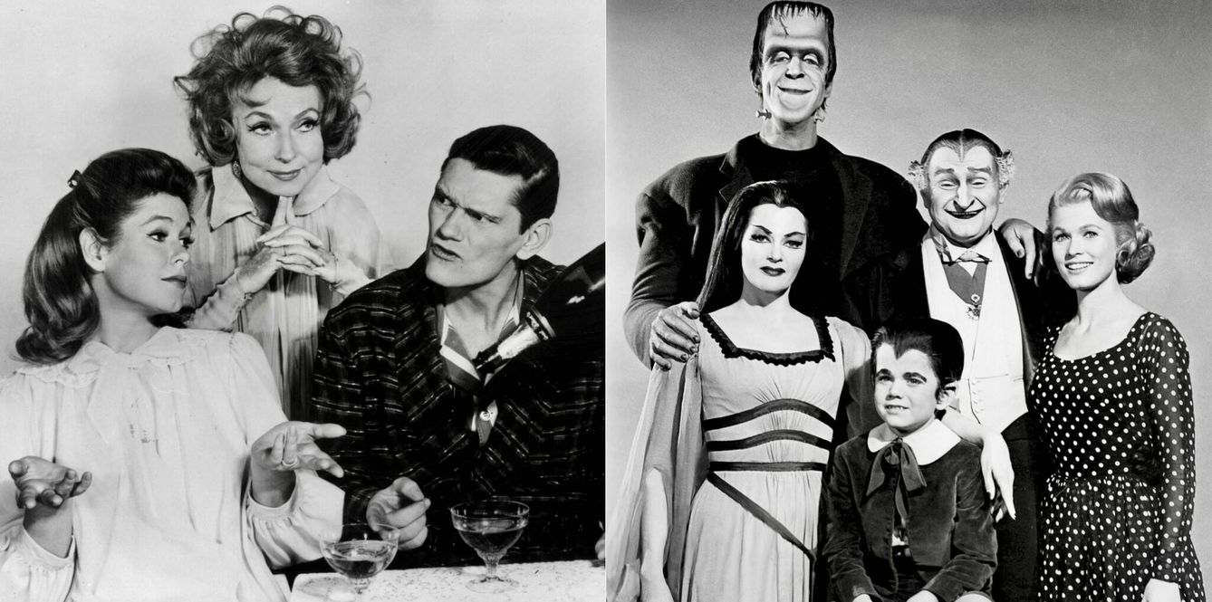Fotogramas de 'Embrujada' y de 'La familia Monster'. (RTVE)