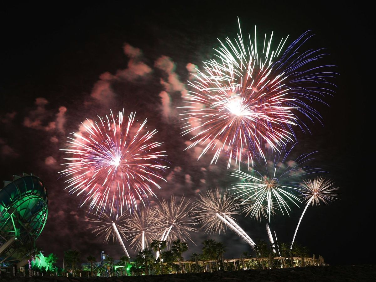 Foto: Fuegos artificiales para celebrar el año nuevo lunar chino en dubai