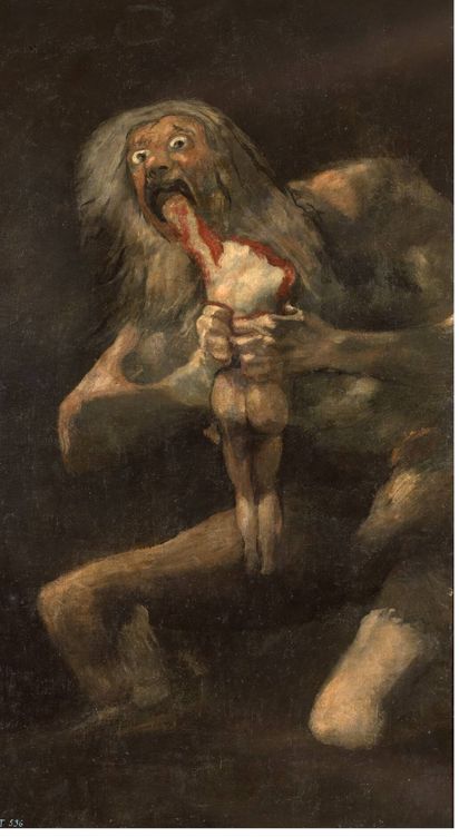 'Saturno devorando a sus hijos'. 1819. (Francisco de Goya/Museo del Prado)