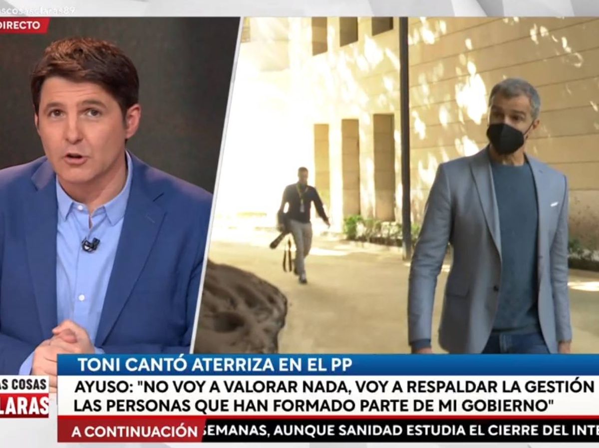 Foto: Jesús Cintora y Toni Cantó. (RTVE).