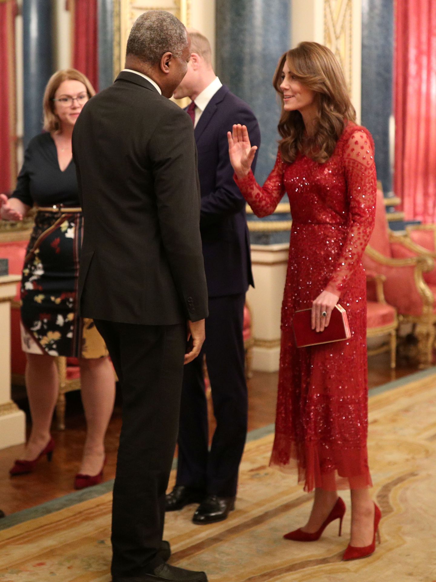 Kate Middleton, en enero en Buckingham. (Reuters)