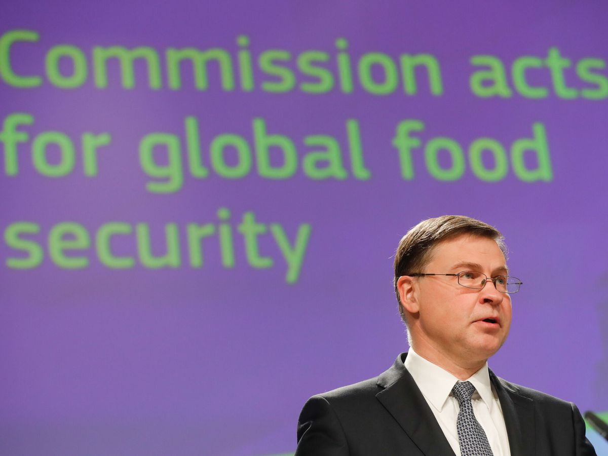 Foto: El vicepresidente de la Comisión Europea Valdis Dombrovskis. (EFE/ Stephanie Lecocq)
