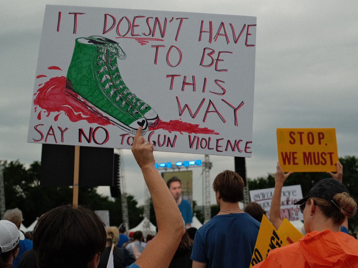 Foto: Protesta en contra de las armas en Washington. (EFE/Archivo/Jorge Dastis)