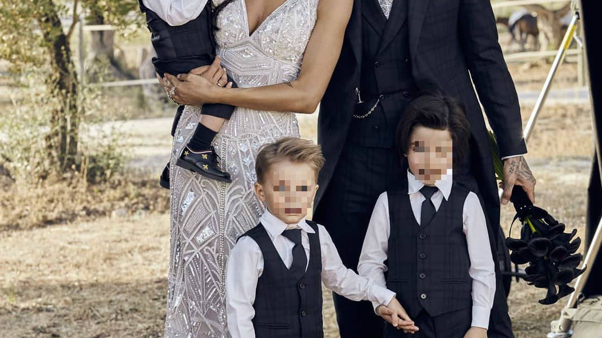 Pilar Rubio, Sergio Ramos y sus tres hijos: nuevo posado tras la boda