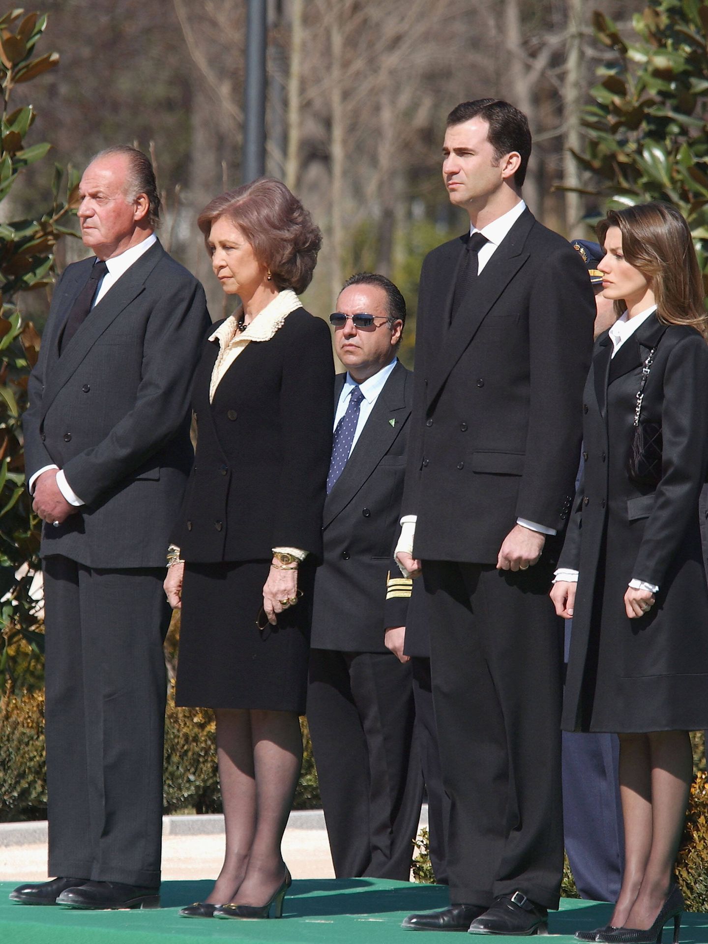 La familia real, presentando sus respetos a las víctimas del atentado del 11-M. (Getty/Carlos Alvarez)