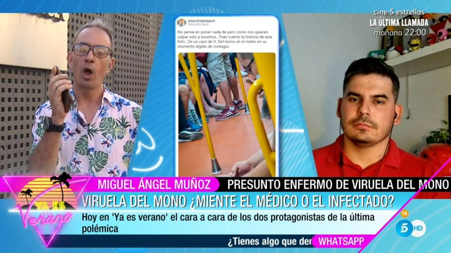 Miguel Ángel Muñoz y Arturo Henriques en 'Ya es verano'. (Mediaset)