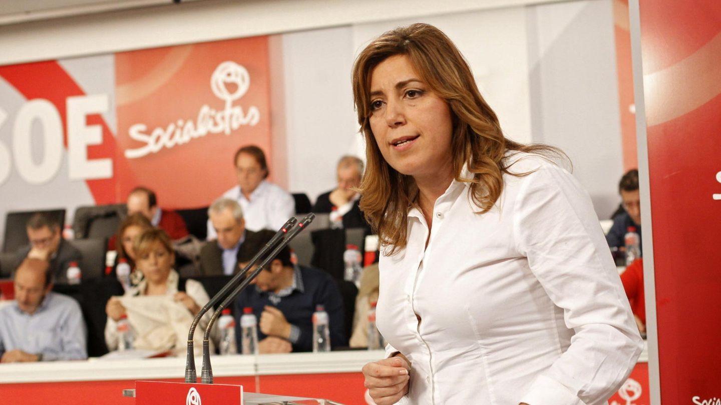 Susana Díaz en un acto del PSOE (Efe)