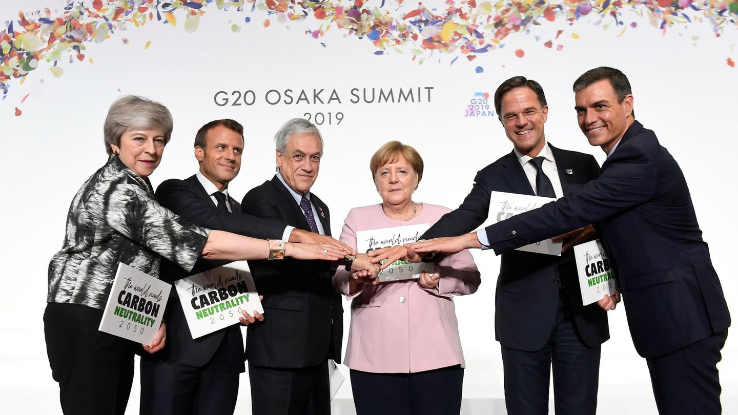 Líderes europeos en el G-20 de Osaka. (Reuters)