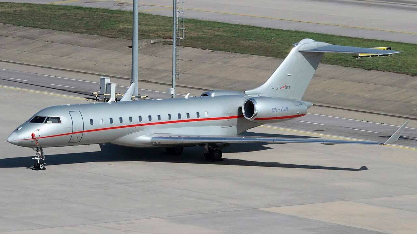 El avión en el que Juan Carlos I y Corinna viajaron a Botsuana.