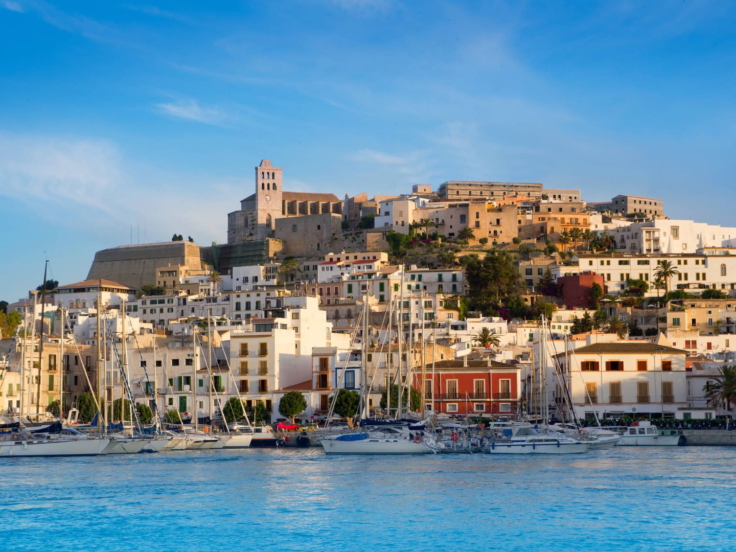 Vista de Ibiza desde el mar. 