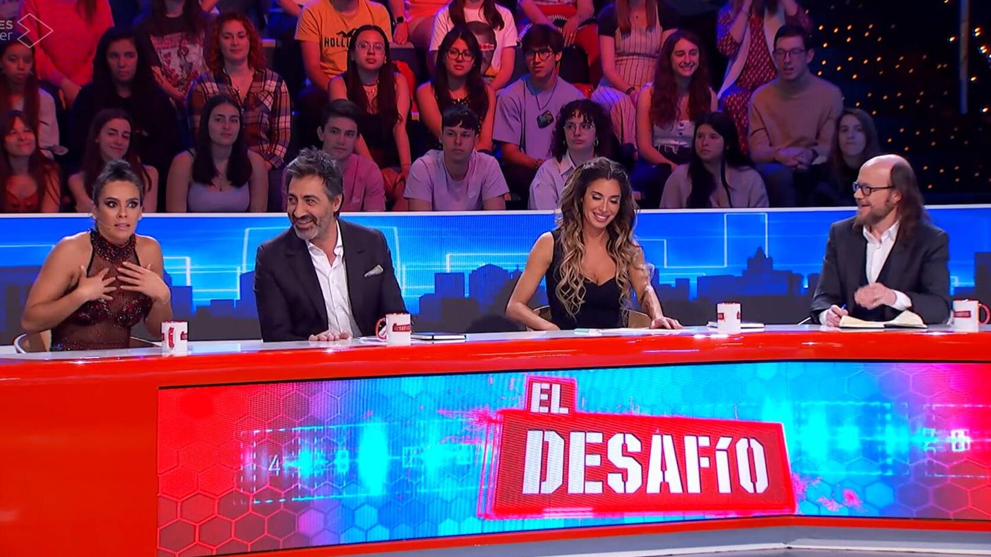 Cristina, Juan del Val, Pilar Rubio y Santiago, en 'El Desafío'. (Atresmedia)