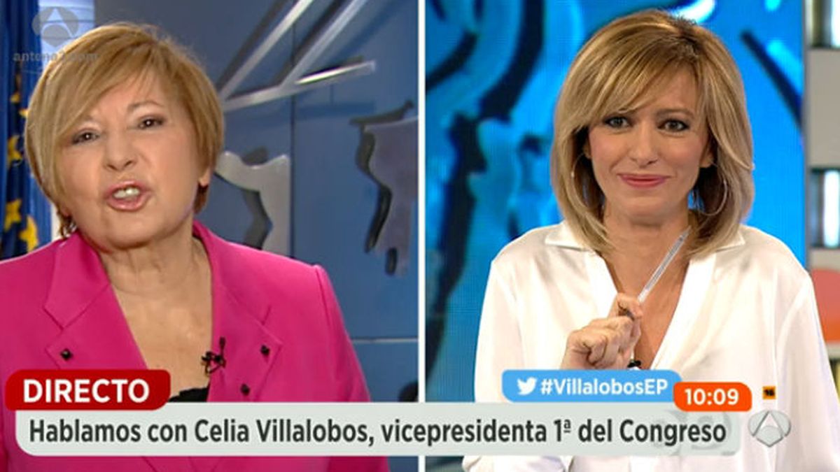 Susanna Griso enfada a Celia Villalobos por bromear con el Candy Crush