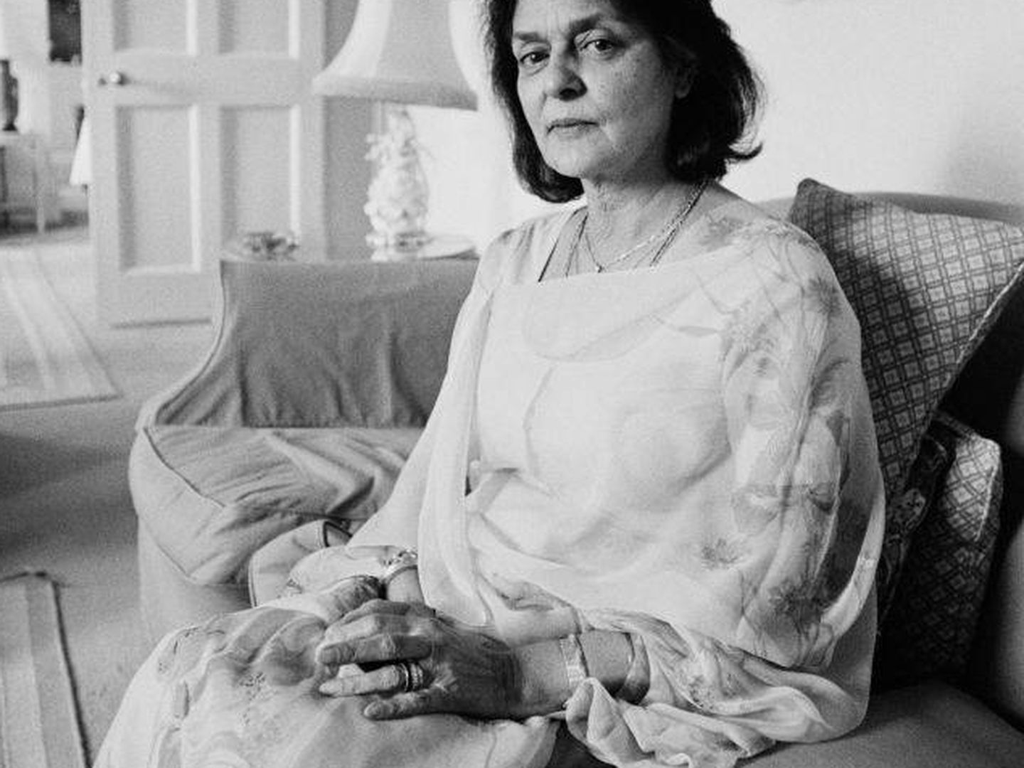 Gayatri Devi, en 1984. (Getty)