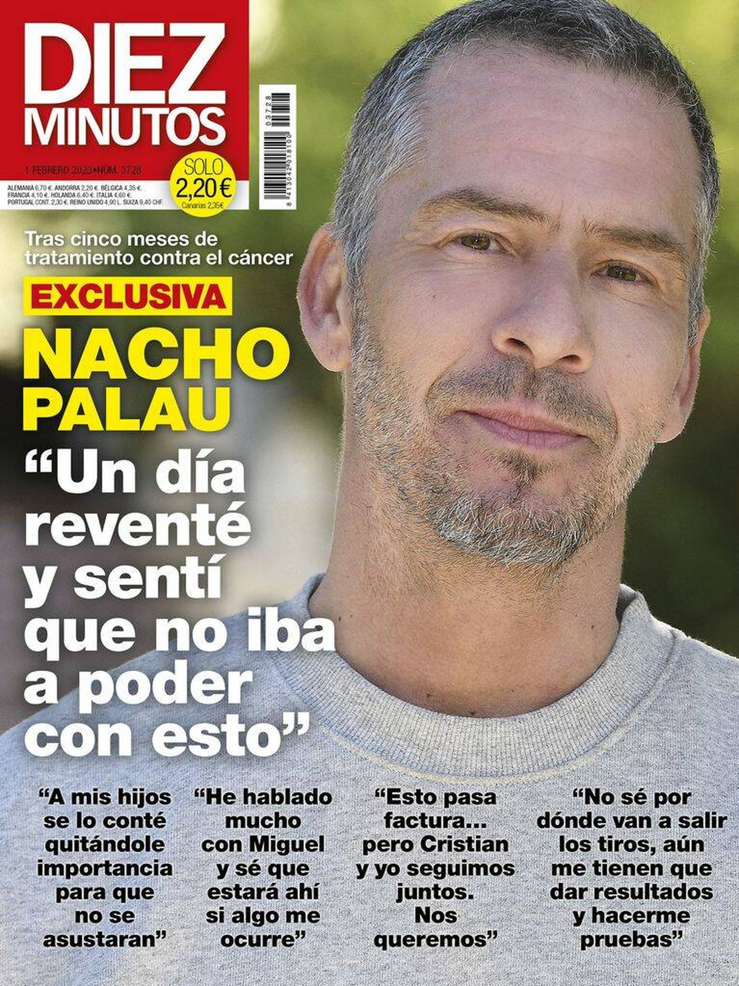 Nacho Palau, en la portada de 'Diez Minutos'. 