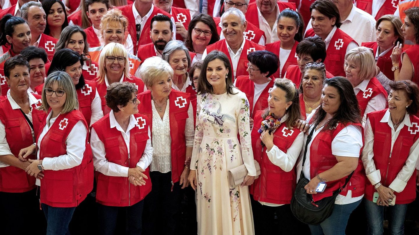La Reina, hace unos meses en un acto de la Cruz Roja. (EFE)