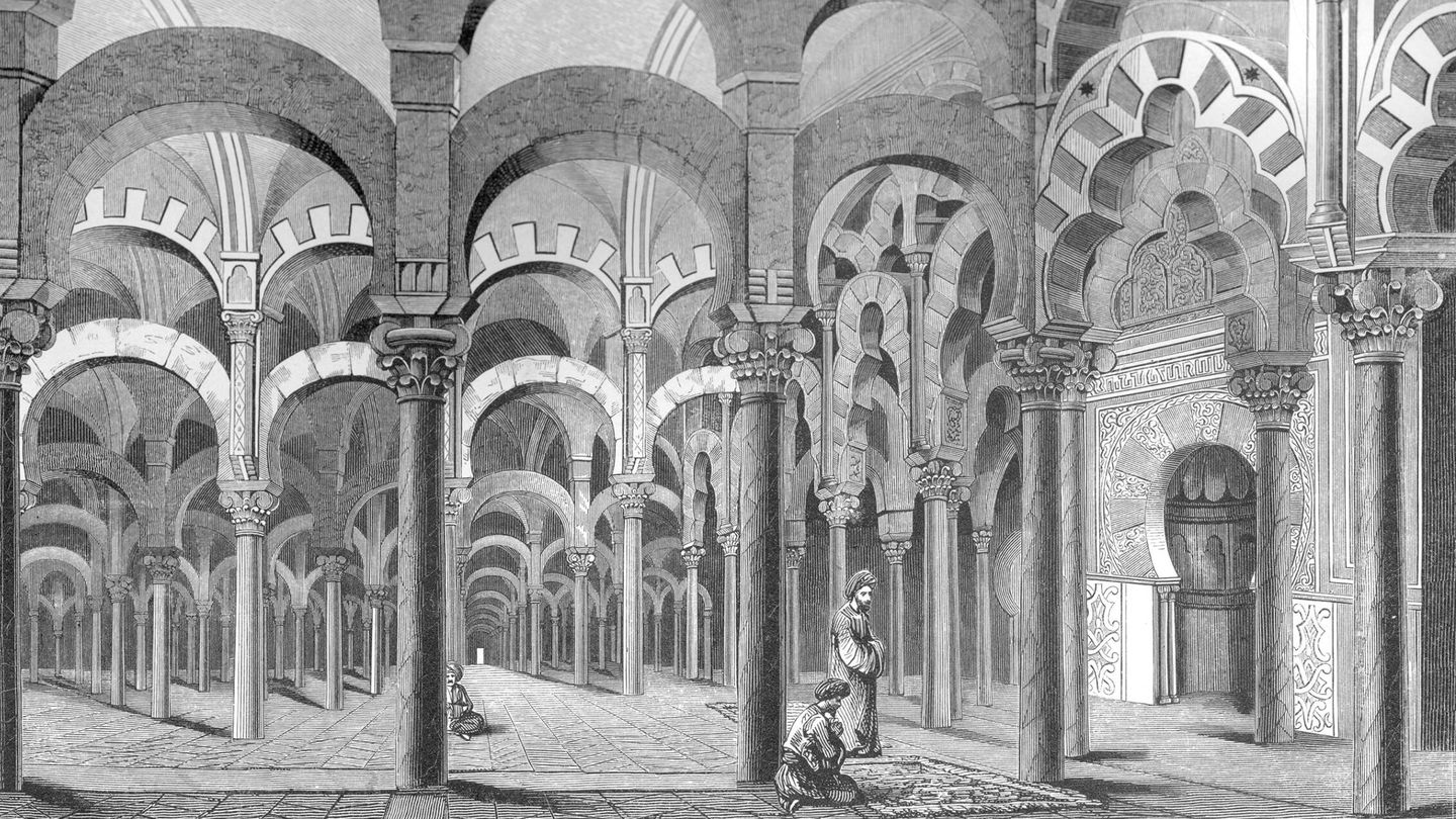 La mezquita de Córdoba en un grabado del siglo XIX. (Getty/Print Collector)