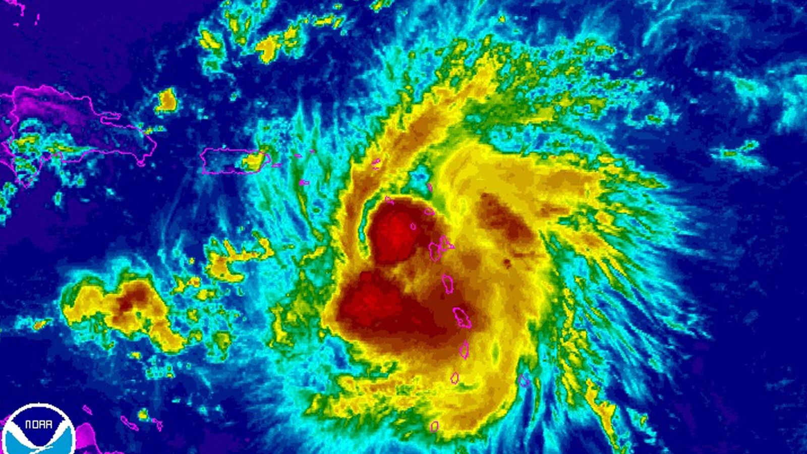 Foto: La tormenta tropical vista a través de satélite. (Reuters)