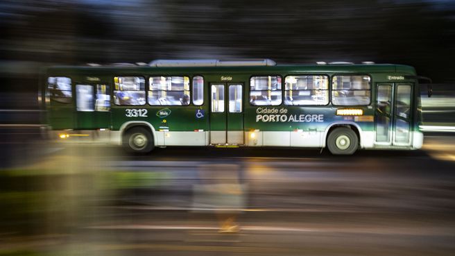 Foto de Un autobús en Porto Alegre (Brasil)