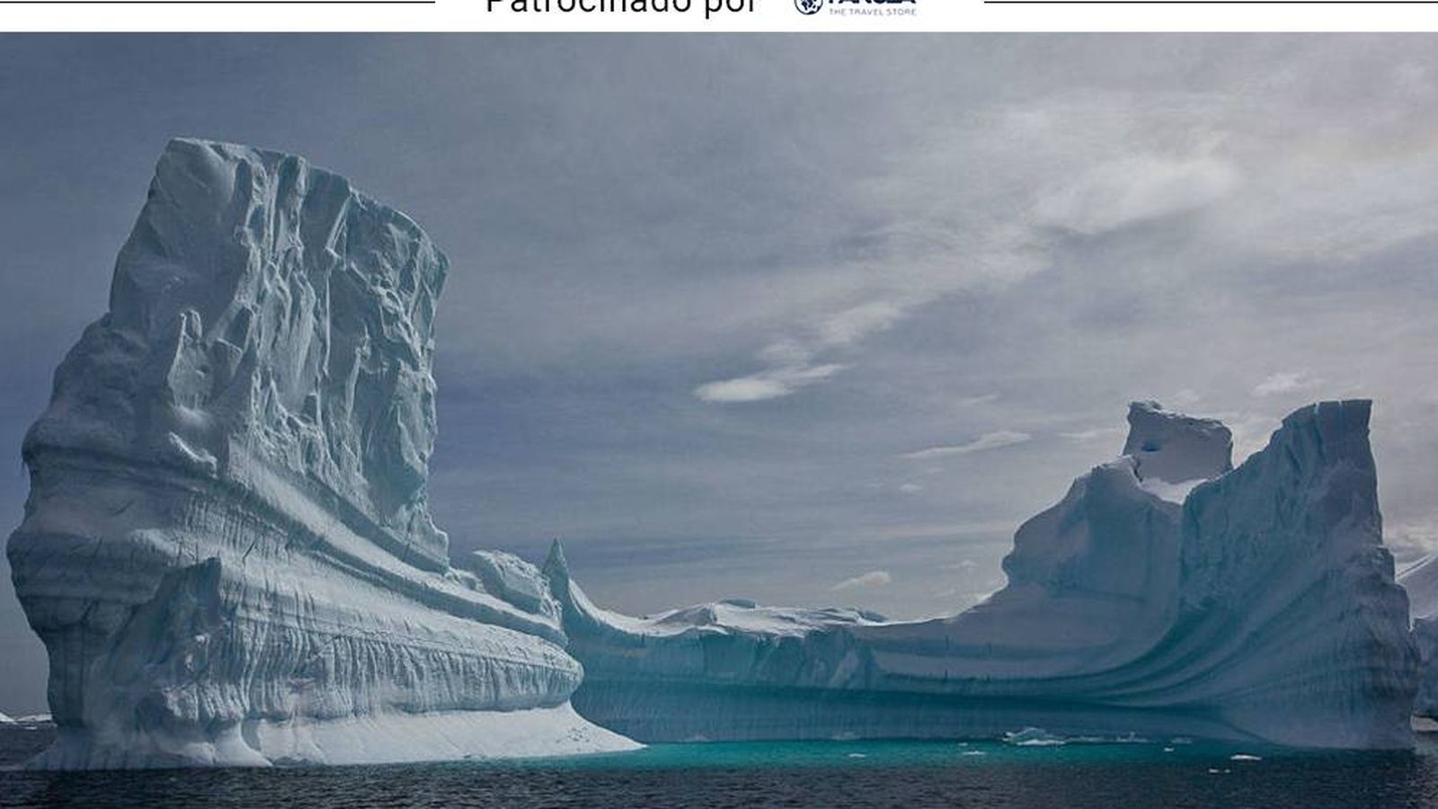 Foto: Uno de los impresionantes bloques de hielo del polo sur