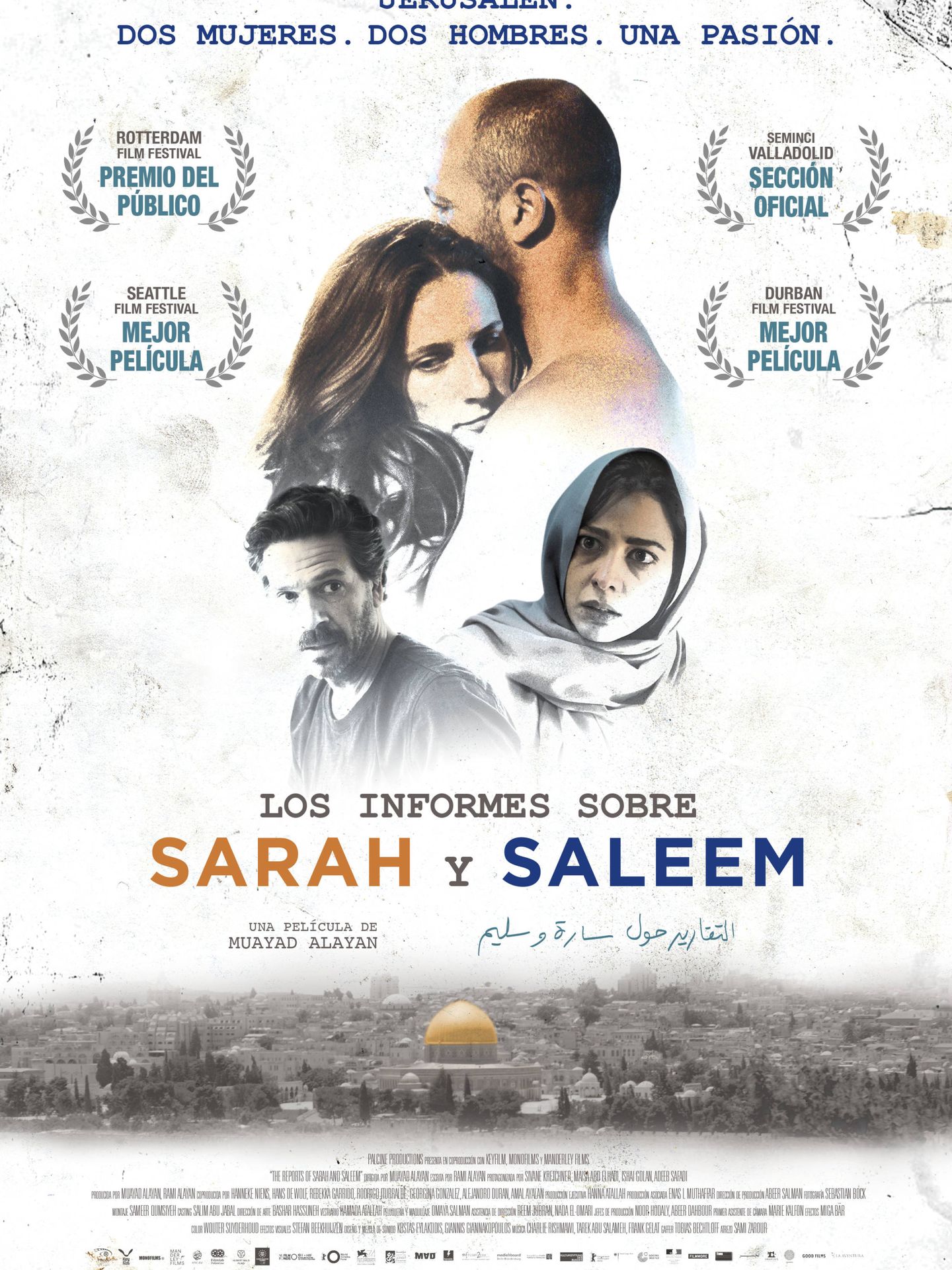 Cartel de 'Los informes de Sarah y Saleem'.
