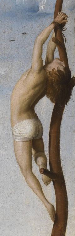 Detalle de la 'Crucifixión' de Antonello da Mesina.