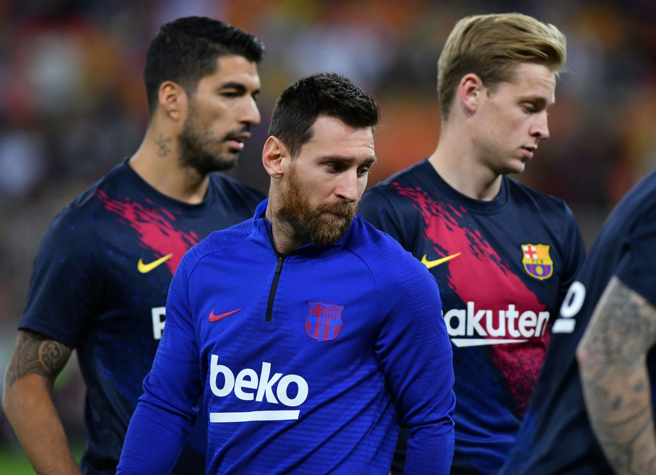Messi, Suárez y De Jong, en una imagen de archivo. (Reuters)