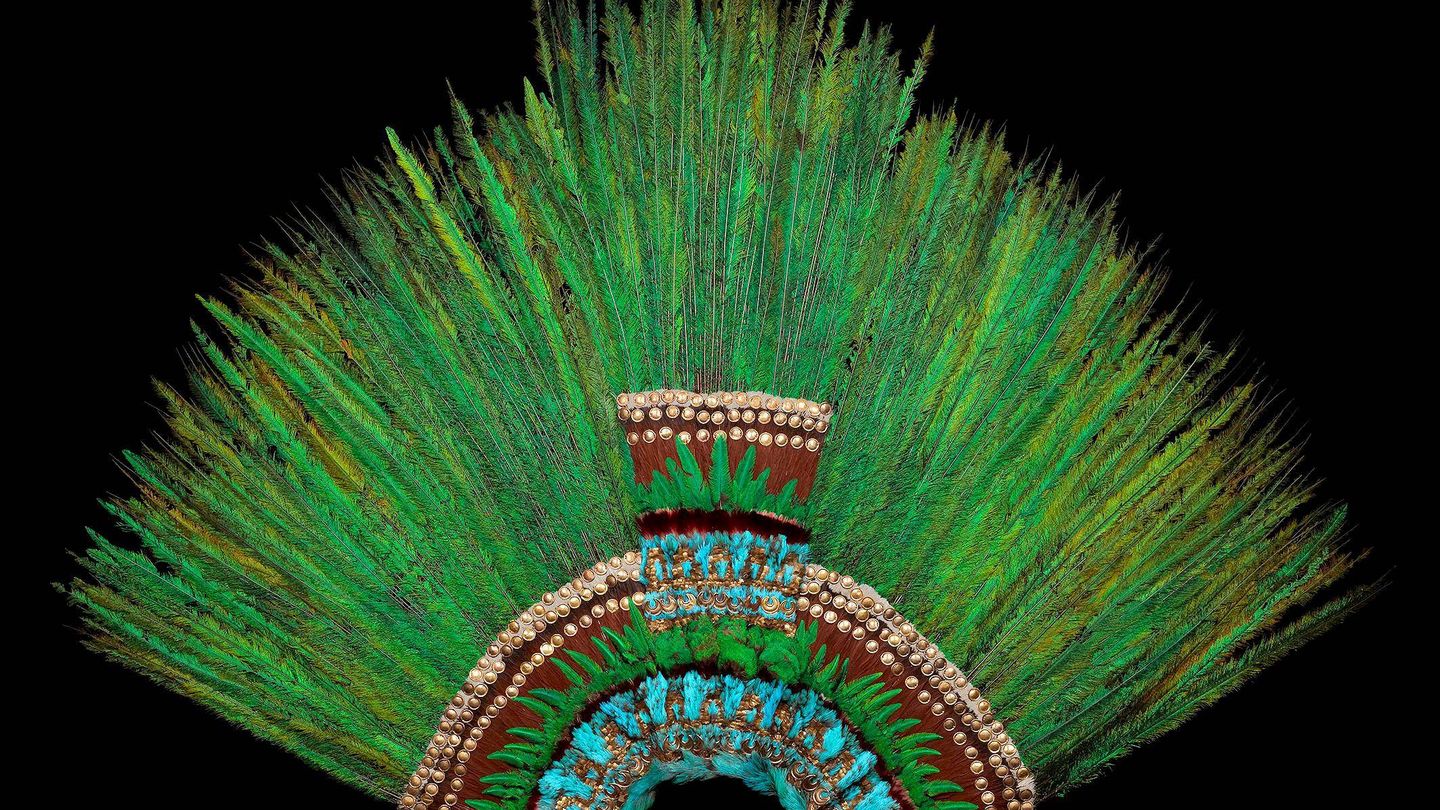 Fotografía del Penacho de Moctezuma facilitada por el Museo de Etnología de Viena (Austria).