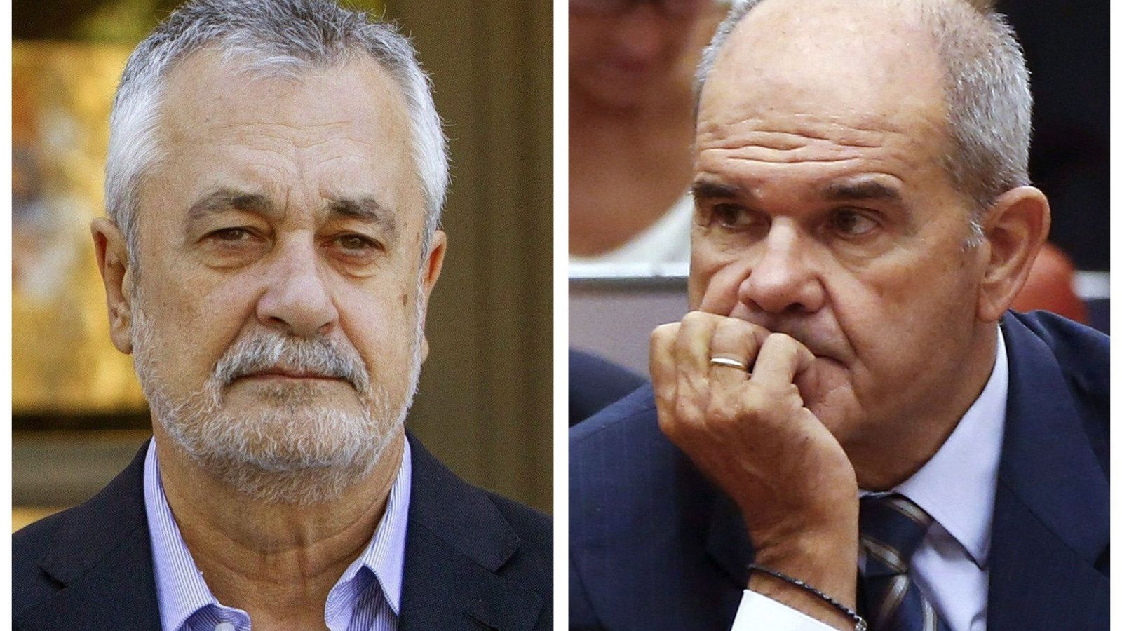 Foto: Los expresidentes andaluces Manuel Chaves (d) y José Antonio Griñán. (EFE)