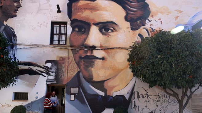 Foto de Retrato de García Lorca en Fuentevaqueros (Granada)