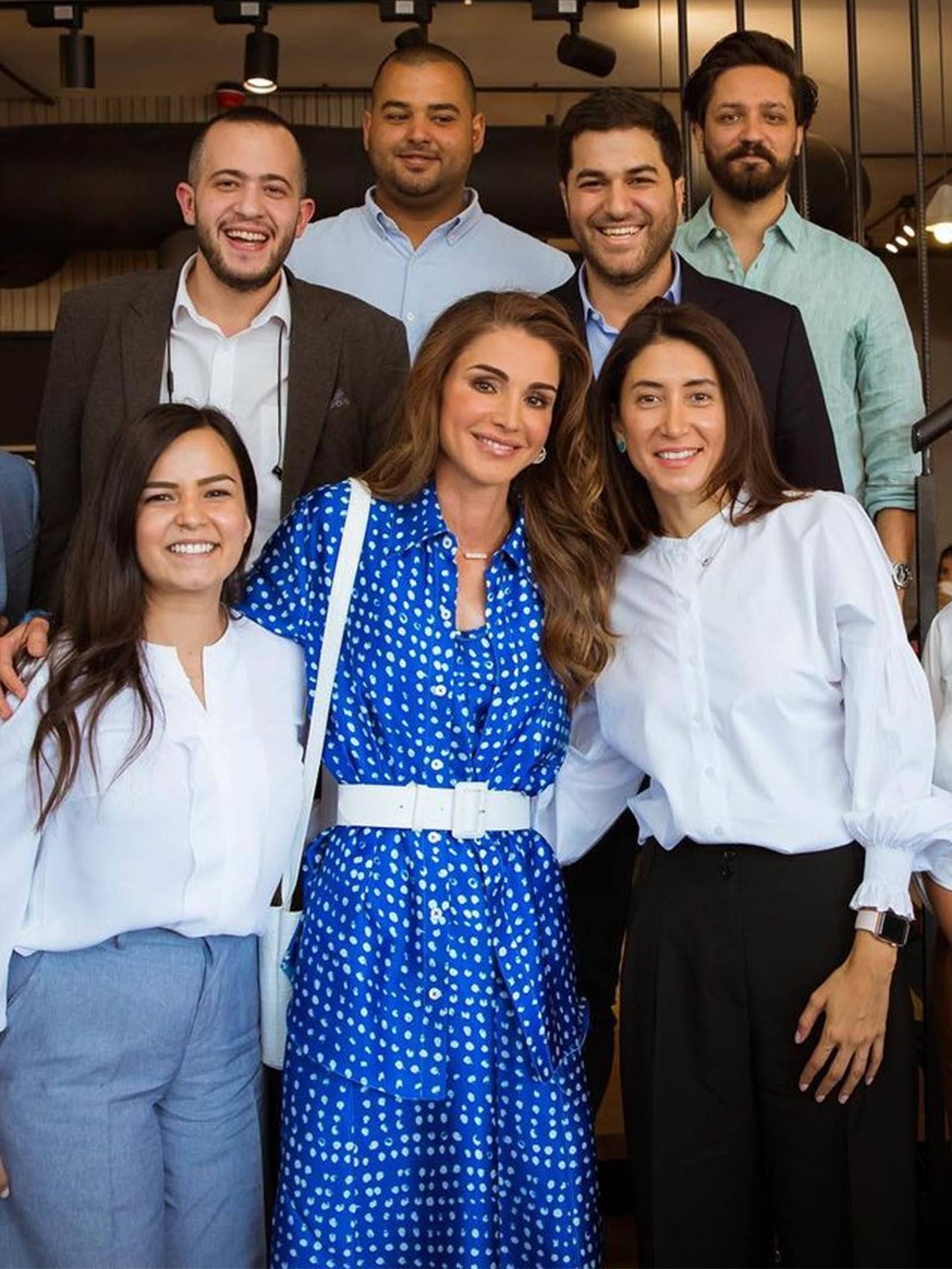 Rania de Jordania, en un compromiso oficial. (Instagram @queenrania)