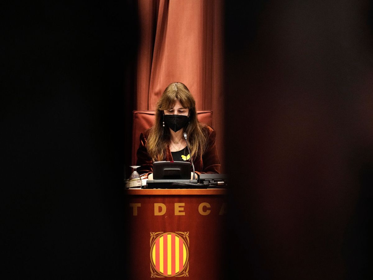 Foto: La presidenta del Parlament, Laura Borràs. (EFE/Enric Fontcuberta)