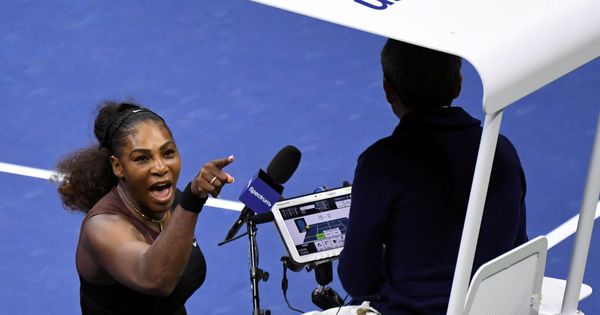 Foto: Serena Williams en plena tempestad. (Reuters)